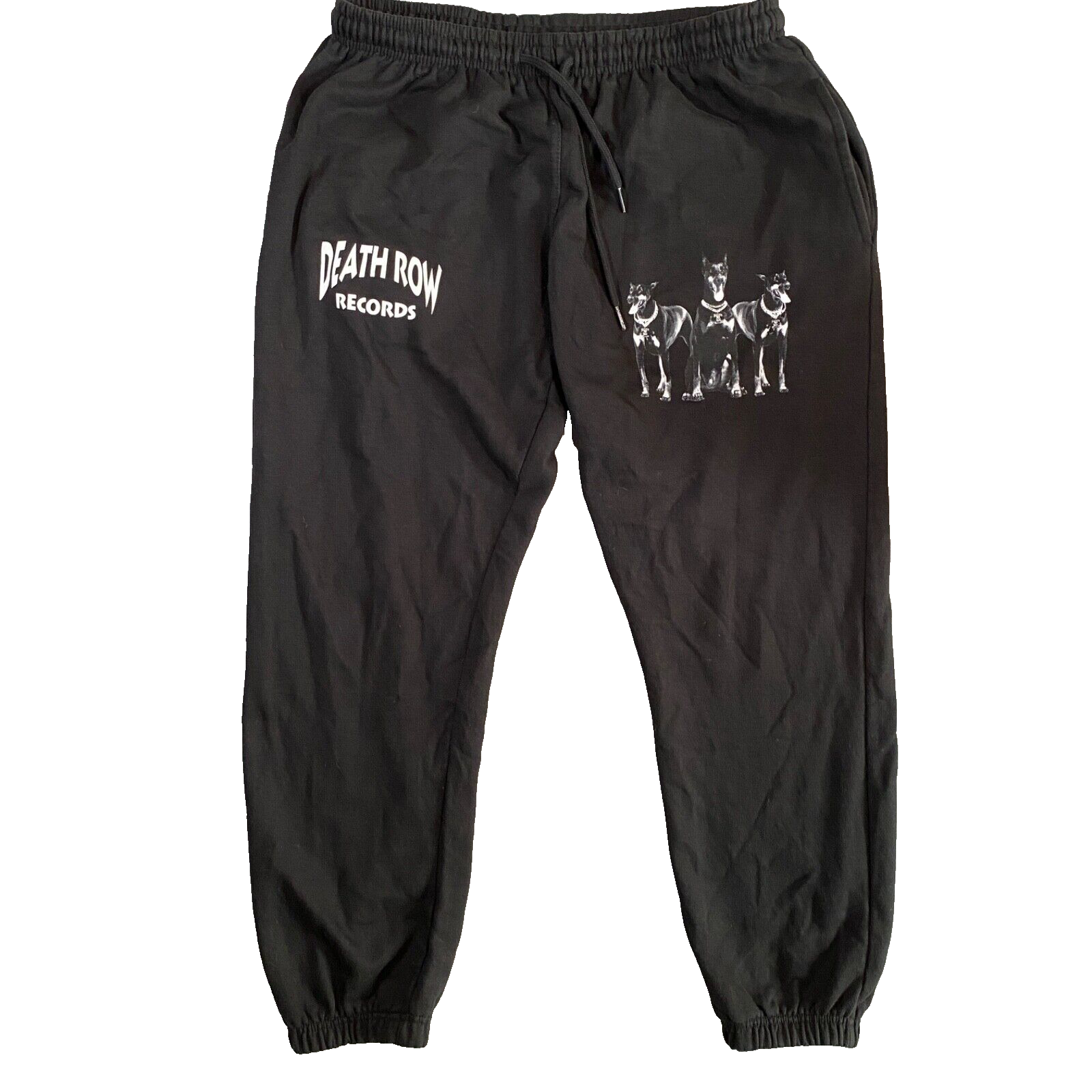 FILA Felpa nera Death Row Records joggers uomo XL snoop dogg hip hop vintage