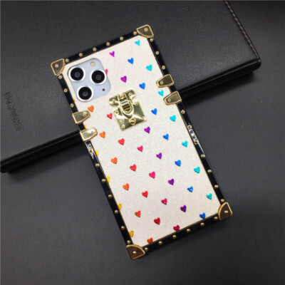 For Motorola Stylus 5G Power Play 2021 Bling Glitter Heart Case w/Ring