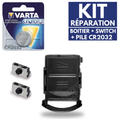 🛠️KIT ➜Coque Plip Clé Télécommande 2 boutons pour OPEL Corsa Agila Combo Meriva