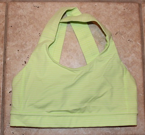 yellow lululemon sports bra