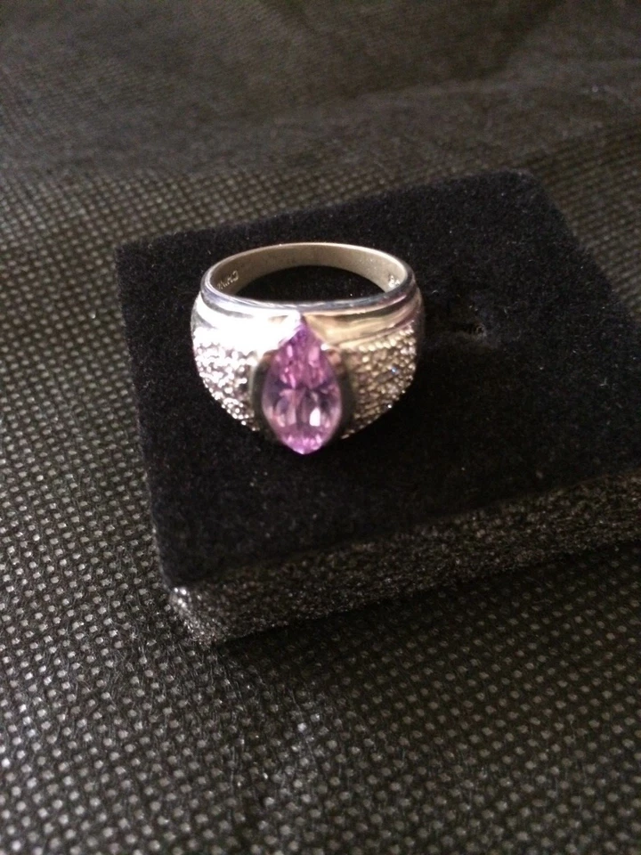  Tanzanite silver beautiful purple ring - Image 2 of 4