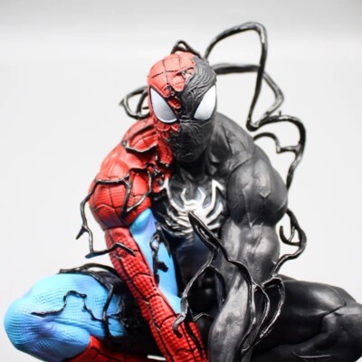 Symbiotic Spider-Man Venom Figure LED 15in Statue PVC Marvel Model