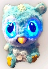 Hatchimals Hatchibabies CHIPADEE Teal Yellow Baby Winged Owl Plush Works 6" Tall