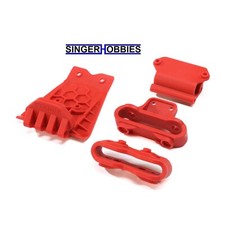 ARRMA ARA320777 Lower Skid And Bumper Mount Set - Red GORGON HH