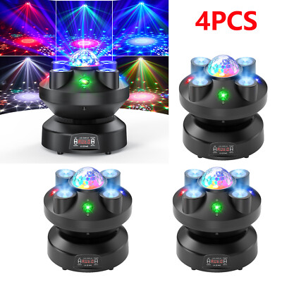 LED Moving Head Light RGBW Beam Disco Ball Light Stage Lighting DMX Pattern Wash