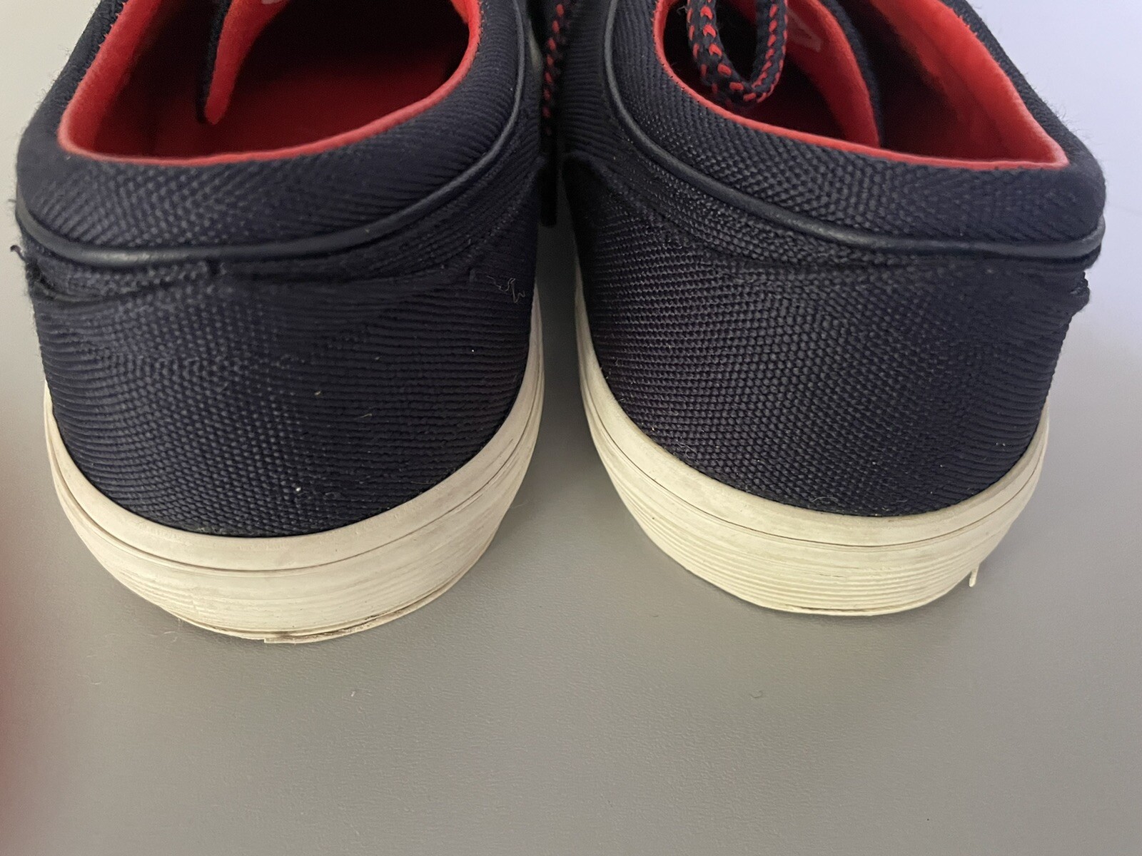 POLO RALPH LAUREN FAXON sneakers basse taglia 11 5 blu rosso casual grande logo pony