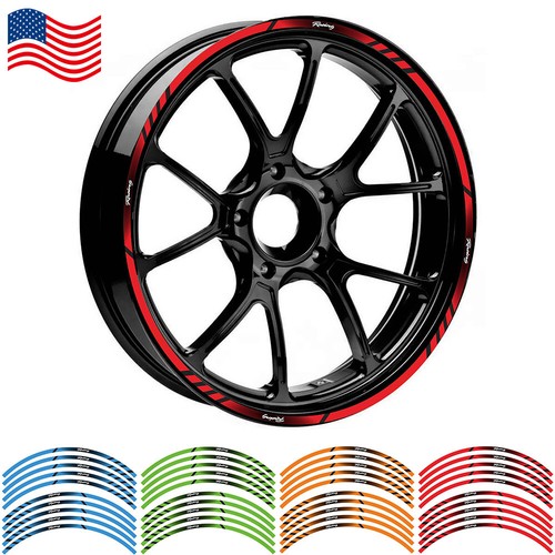 17" 18" Motorcycle Wheel Rim Tape Decal Stripes Sticker Universal fit