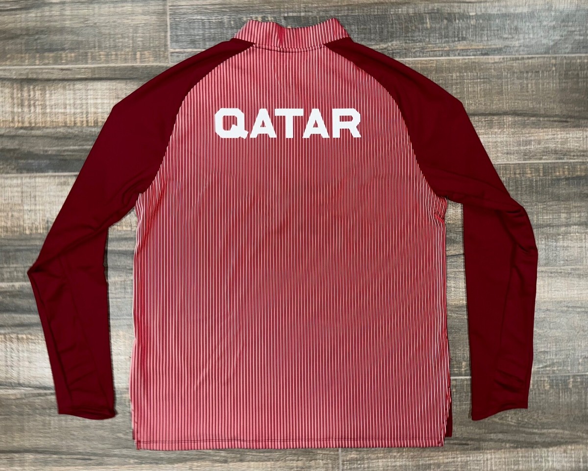 New Mens Nike Pro Elite Team Qatar Track & Field L/S Top CI8847