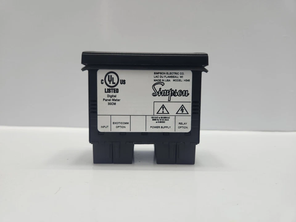 SIMPSON {H345271021} DIGITAL PANEL METER H345 - Image 3 of 4