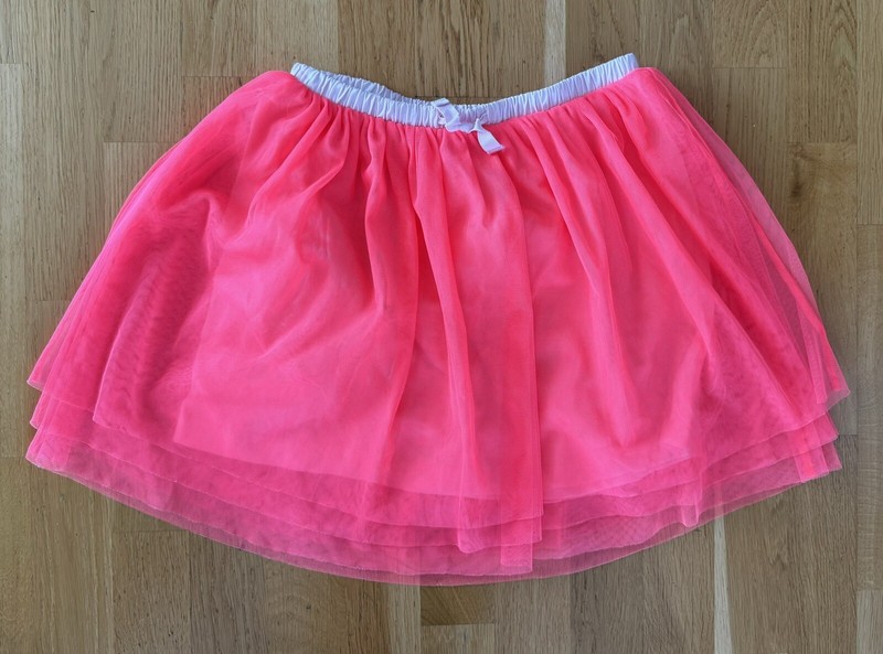 J CREW Crewcuts Girls Pink Tulle Twirly Skirt Neon Rose Size Large L