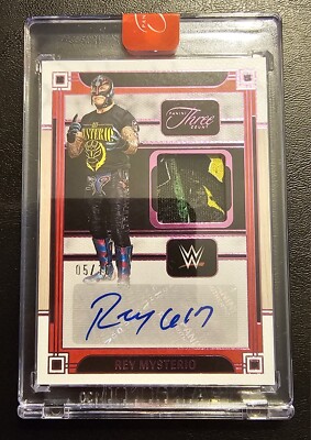 2024 WWE Three Count -  Rey Mysterio - Auto - 05/10 - #MA-RMY