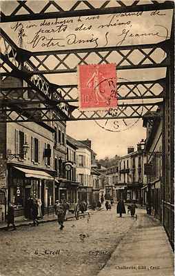 Old postcard Creil Le Pont (375711)