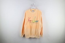 Vtg 90s Streetwear Mens M Spell Out Key West Florida Thermal Knit Sweatshirt USA
