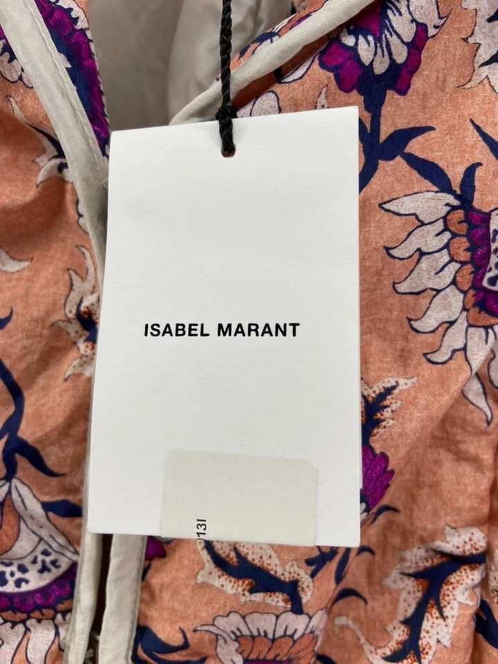 Chaqueta Isabel Marant Nueva con Etiquetas Talla 36 S Naranja Janissae Papaya Mangas Extraíbles Forrada Foto 4 de 4