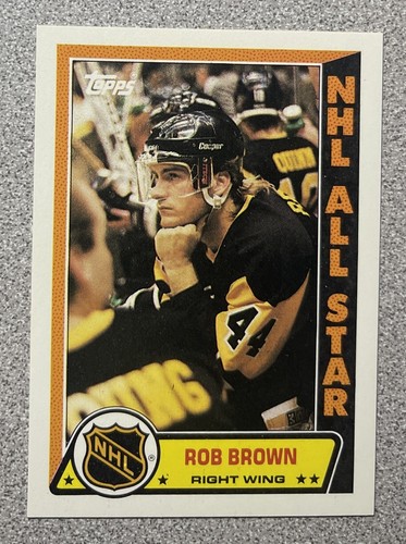 Rob Brown #8 1989 Topps Stickers card