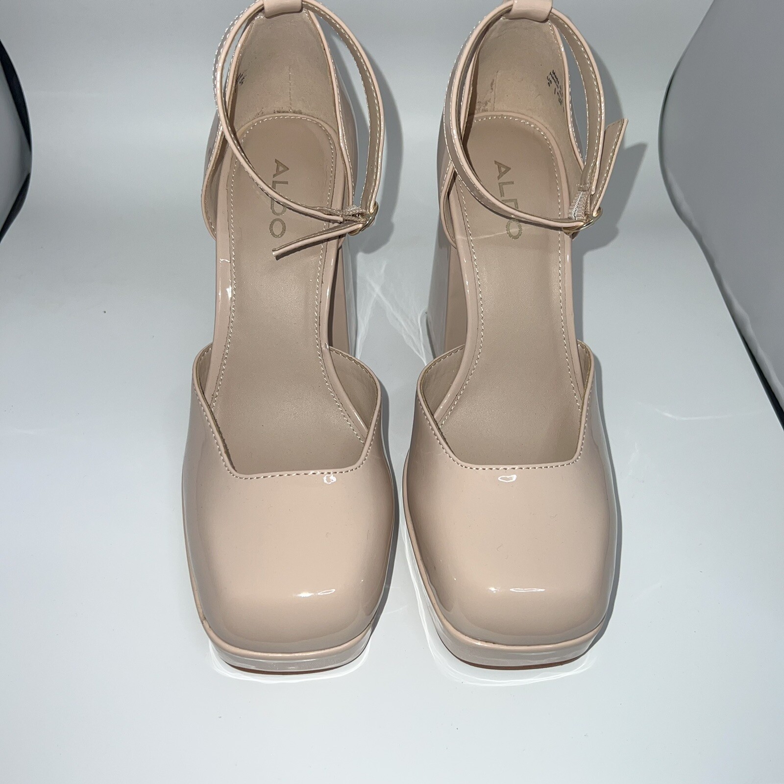 Aldo Emjay Heeled Mary Janes Cup sole Size 6 Gem