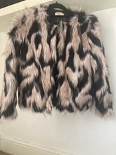 Amy Lynn Jacket Size S/m Fur Purple Funky