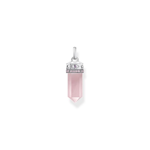 Thomas Sabo PE955-640-9 Ciondolo in argento con cristallo di quarzo rosa colo... - Foto 2 di 5