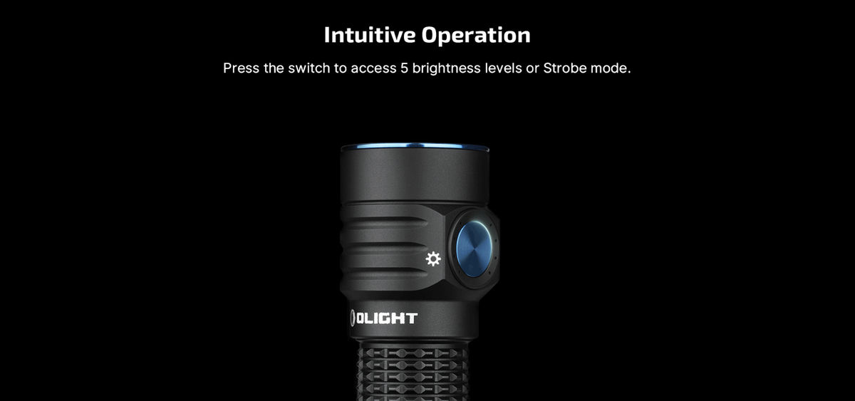 Olight Baton Turbo Roadster Flashlight, 510m Long-Range Beam