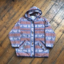 Vintage 1980's Adidas Lappland Fleece Duffle Jacket, Women's Medium