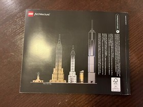 LEGO Architecture New York City  21028 - Instruction Manual Book Only Set USA