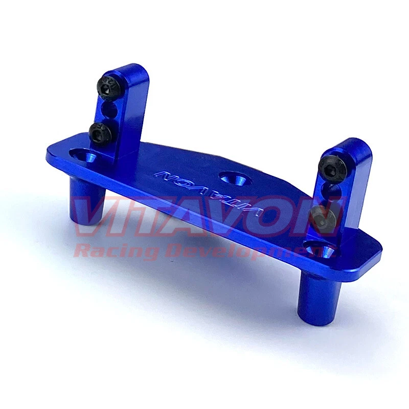 Vitavon LMT CNC Alu#7075 Servo Mount for LOSI LMT Grave Digger 1/10 Blue - Image 4 of 4