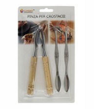Kit Per Crostacei Pinza Scavino Apri Aragosta Granchio Astice Ostriche dfh