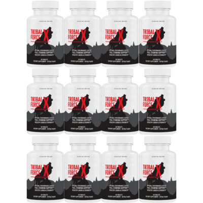 Tribal Force X Supplement for Men to Boost Performance & Male Vitality - 12 Pack