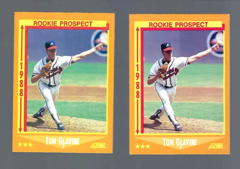 Tom Glavine trading card