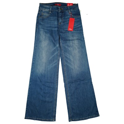 Smart Wide Stretch Damen Jeans Hose Bootcut Schlag 34 W25