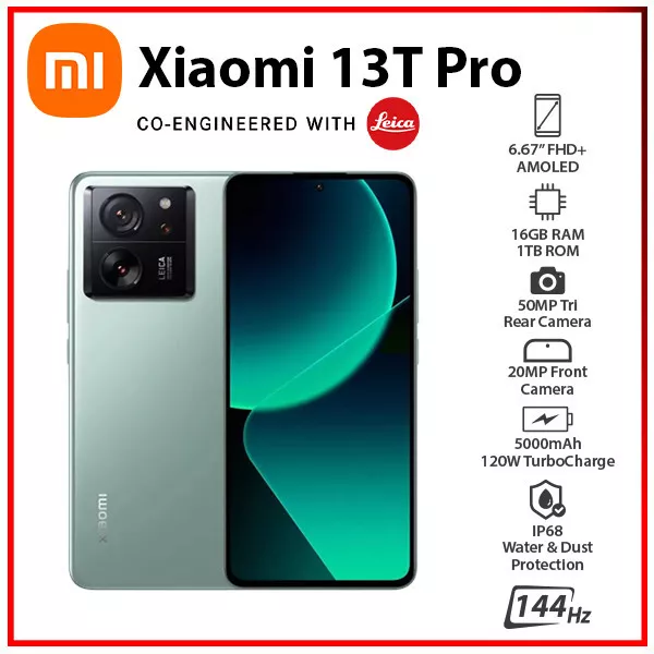 Xiaomi 13T Pro 5G 256GB 512GB 50MP LTE Unlocked Android Smartphone