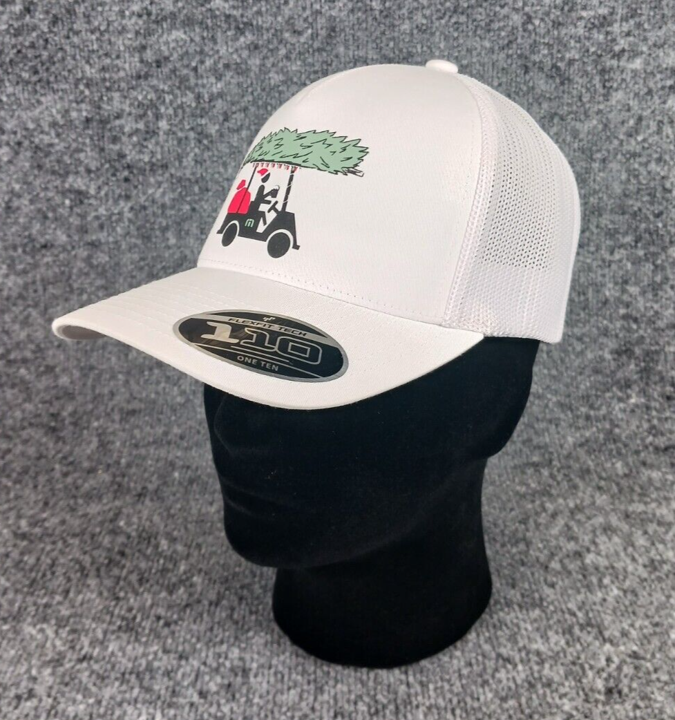 FLEXFIT TECH ONE TEN BAG OF GIFTS TRUCKER HAT ADJUSTABLE WHITE W