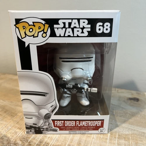 First Order Flametrooper Star Wars Funko Pop! 68 New in Box The Force Awakens