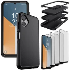 For Samsung Galaxy A06 4G/5G Shockproof Heavy Duty Case Cover / Screen Protector