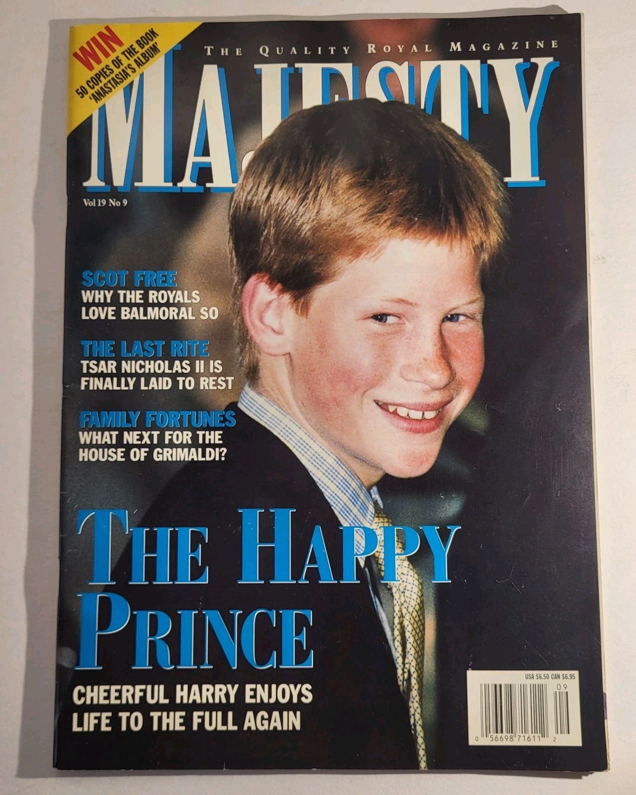 Majesty Magazine Vol 19 No 9 Sept 1998 Prince Harry The Happy Prince Royal UK