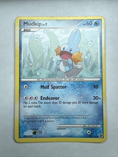 Pokemon - Mudkip 80/106 Common Diamond & Pearl: Great Encounters - Picture 1 of 2