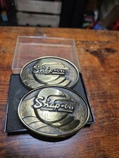  2 Vintage SNAP-ON Brass Belt Buckle SPP-439. VG Conditon See Pictures