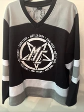 Motley Crue Final Tour Male Or Female Jersey Hockey Shirt Small