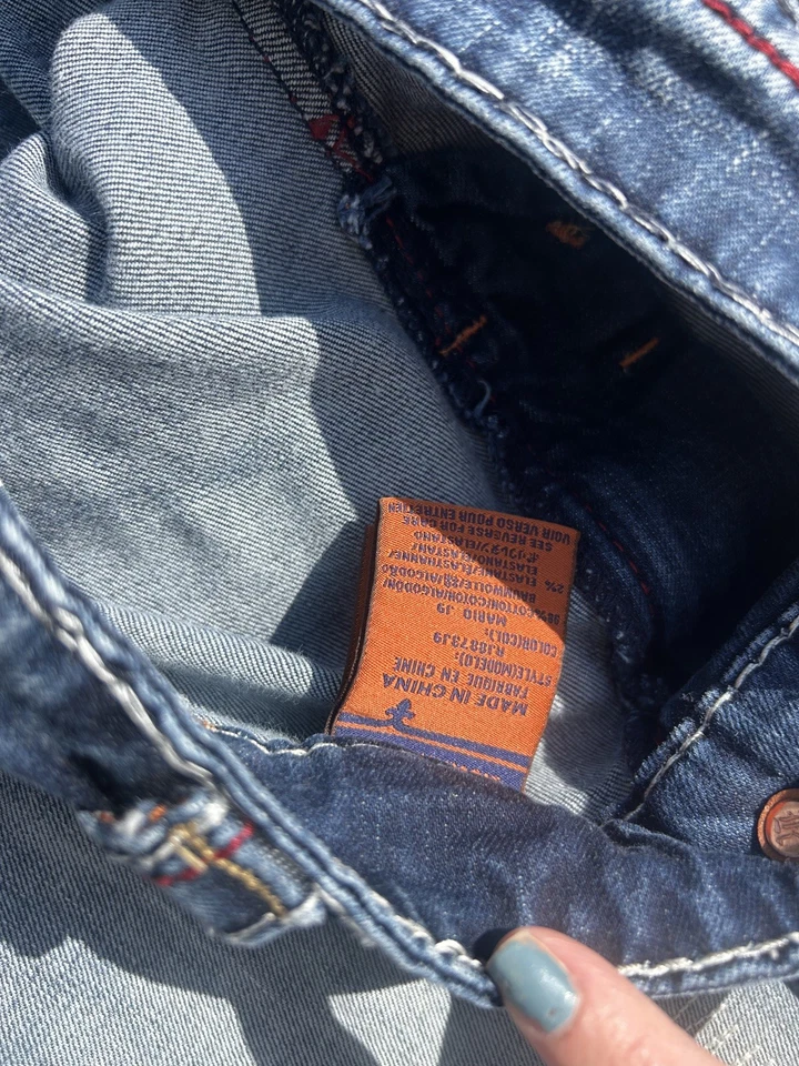 VTG Y2K Rock Revival Ruper Embroidered Jeans Mens Straight Leg Denim - size 40 - Image 4 of 4