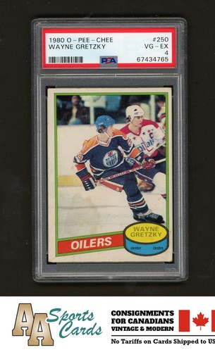 1980-81 O-PEE-CHEE HOCKEY #250 WAYNE GRETZKY 2nd YEAR PSA 4 (VG-EX)