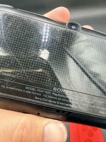 Sony Ps Vita  PCH-1100 Crystal Black Model Console And Charger TESTED