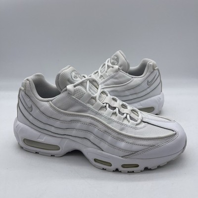 Nike Air Max 95 Essential CT1268-100 Men s Size 9 Running Shoes White Grey Fog