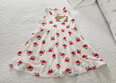 NWT ANGEL DEAR 2T CRABBY CUTIES TANK SLEEVELESS DRESS 