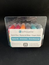 Silhouette Sketch Pens Set Scrapbook Card Making Paper Crafts 24 Pcs NEW