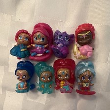 Nickelodeon Shimmer and Shine Shimmer  Shine Mini Figurines Lot of 8