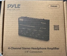 4-Channel Portable Stereo Headphone Amplifier - Professional Multi Channel Mini