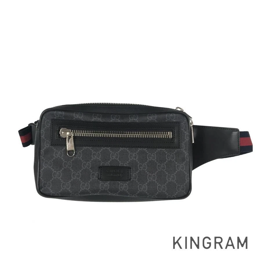 Gucci GG Supreme 474293 Pochette PVC Taille Accents Argentés Occasion