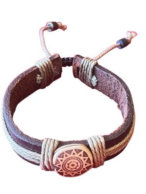 Handcrafted Leather Cuff Bracelet VB-567