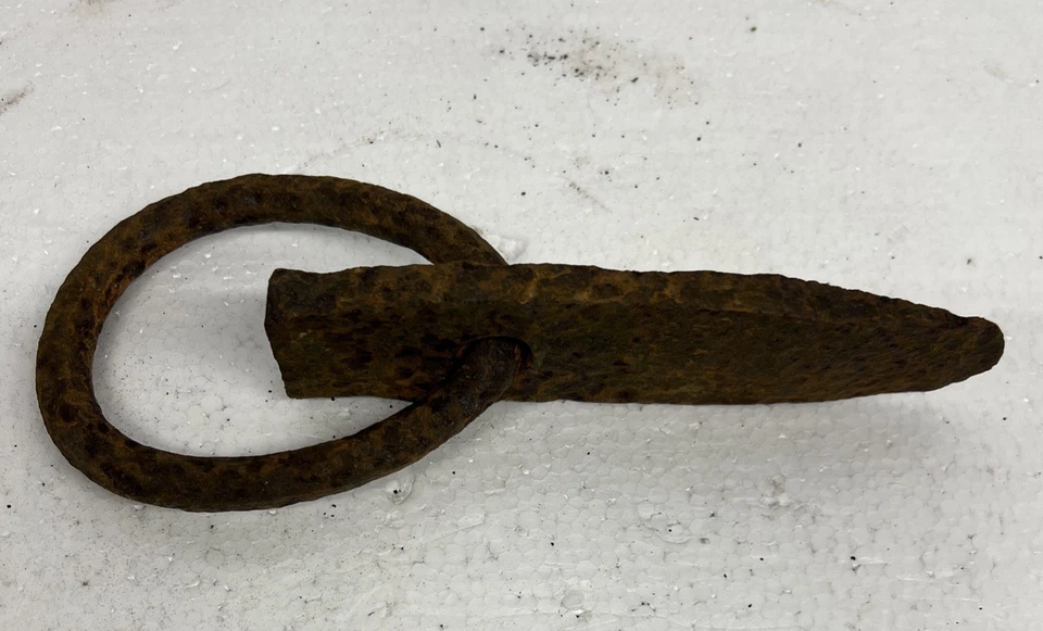 LOG DOG RING Hand Forged Loggers Raft Float Ring Antique Mule Drag Hammer Wedge - Image 2 of 4