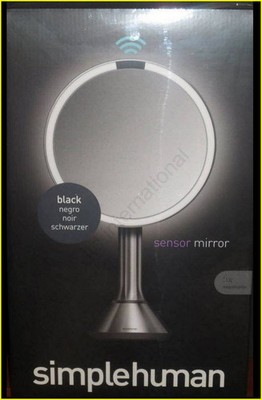 NEW -SIMPLEHUMAN LED Make-Up Mirror with Touch-Control Brightness Sensor- sealed